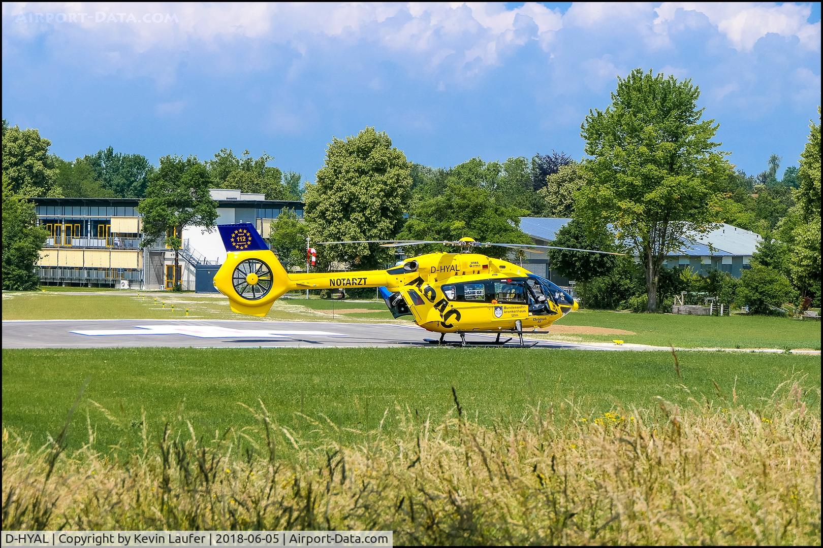 D-HYAL, 2017 Airbus Helicopters H-145 (BK-117D-2) C/N 20131, Christoph22 at Krankenhaus Günzburg