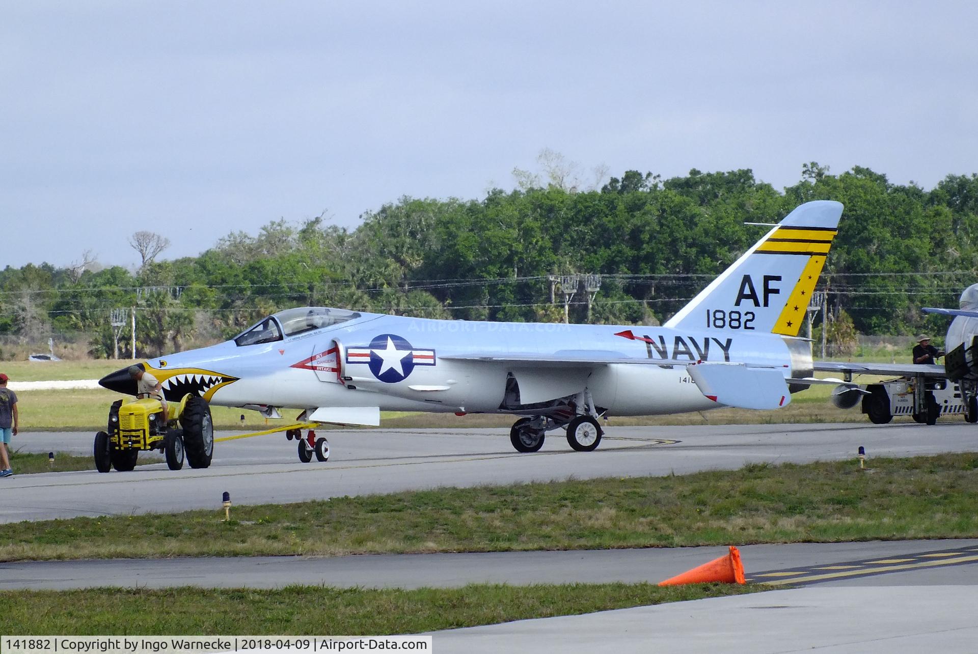 141882, Grumman F-11A Tiger C/N 199, Grumman F-11A (F11F-1) Tiger at the VAC Warbird Museum, Titusville FL