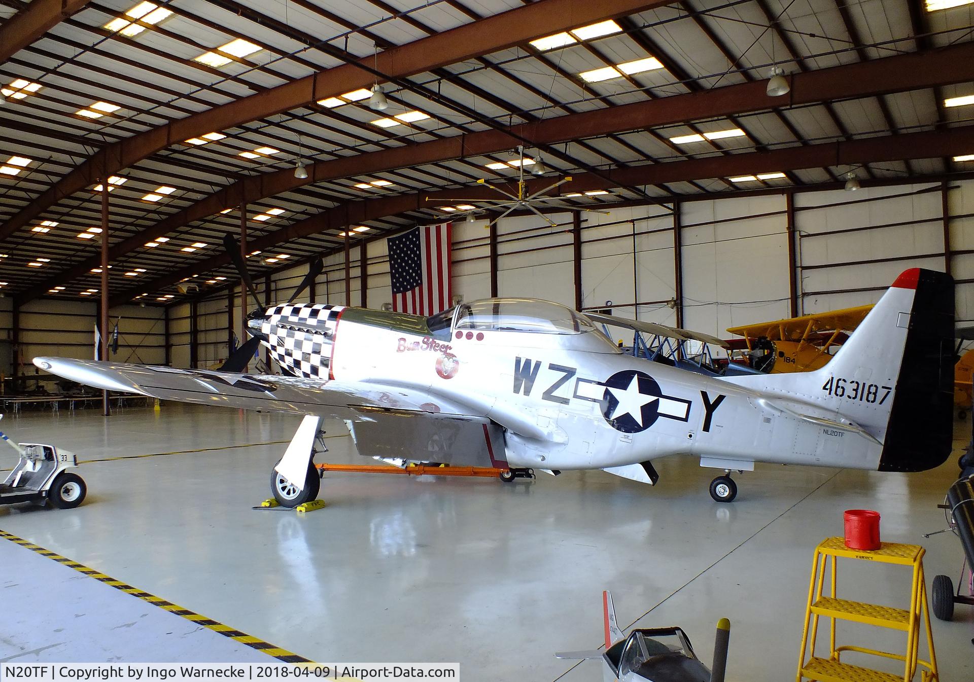 N20TF, 1967 North American (Cavalier) TF-51D Mustang C/N AF67-14866, North American (Cavalier) TF-51D Mustang at the VAC Warbird Museum, Titusville FL