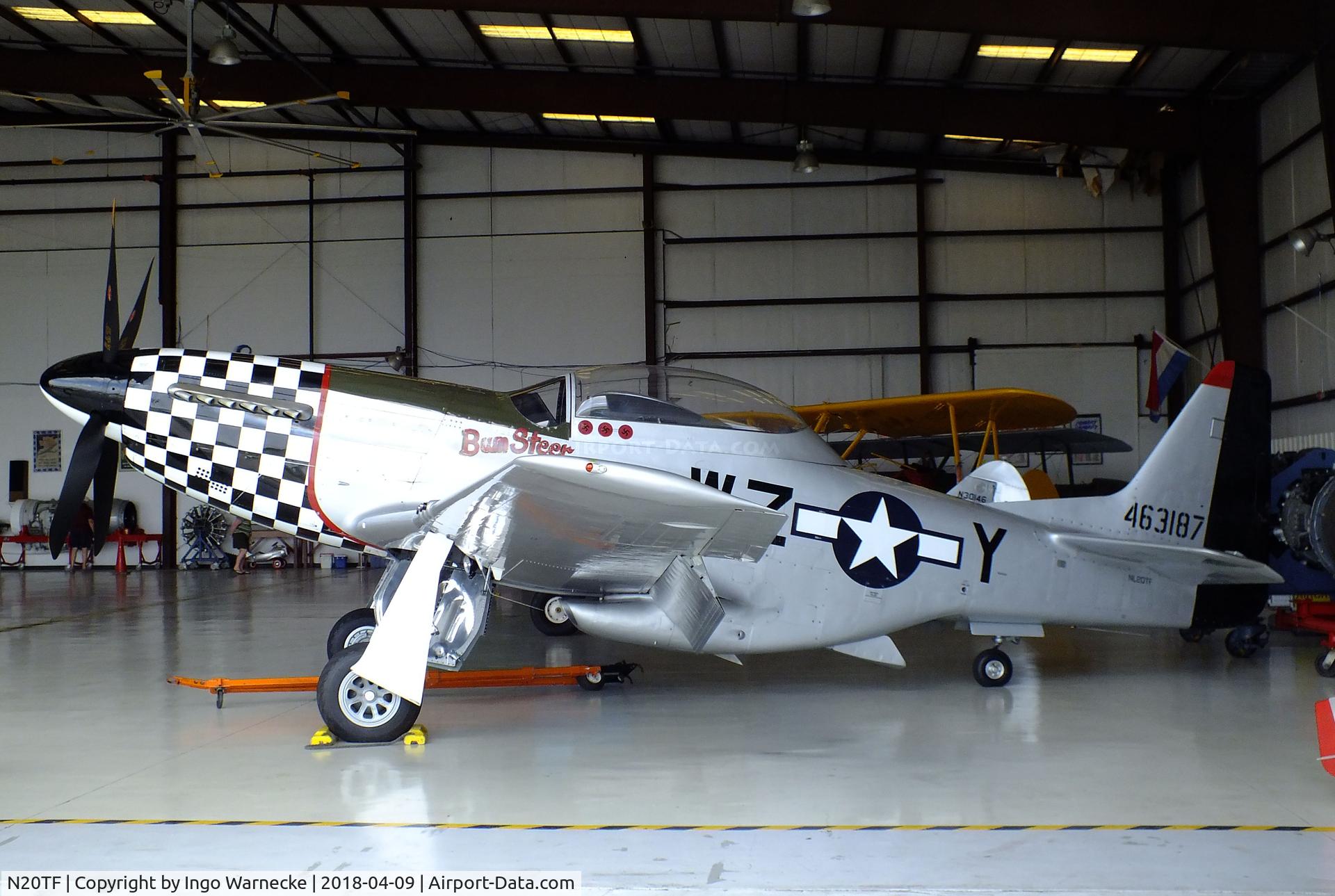 N20TF, 1967 North American (Cavalier) TF-51D Mustang C/N AF67-14866, North American (Cavalier) TF-51D Mustang at the VAC Warbird Museum, Titusville FL
