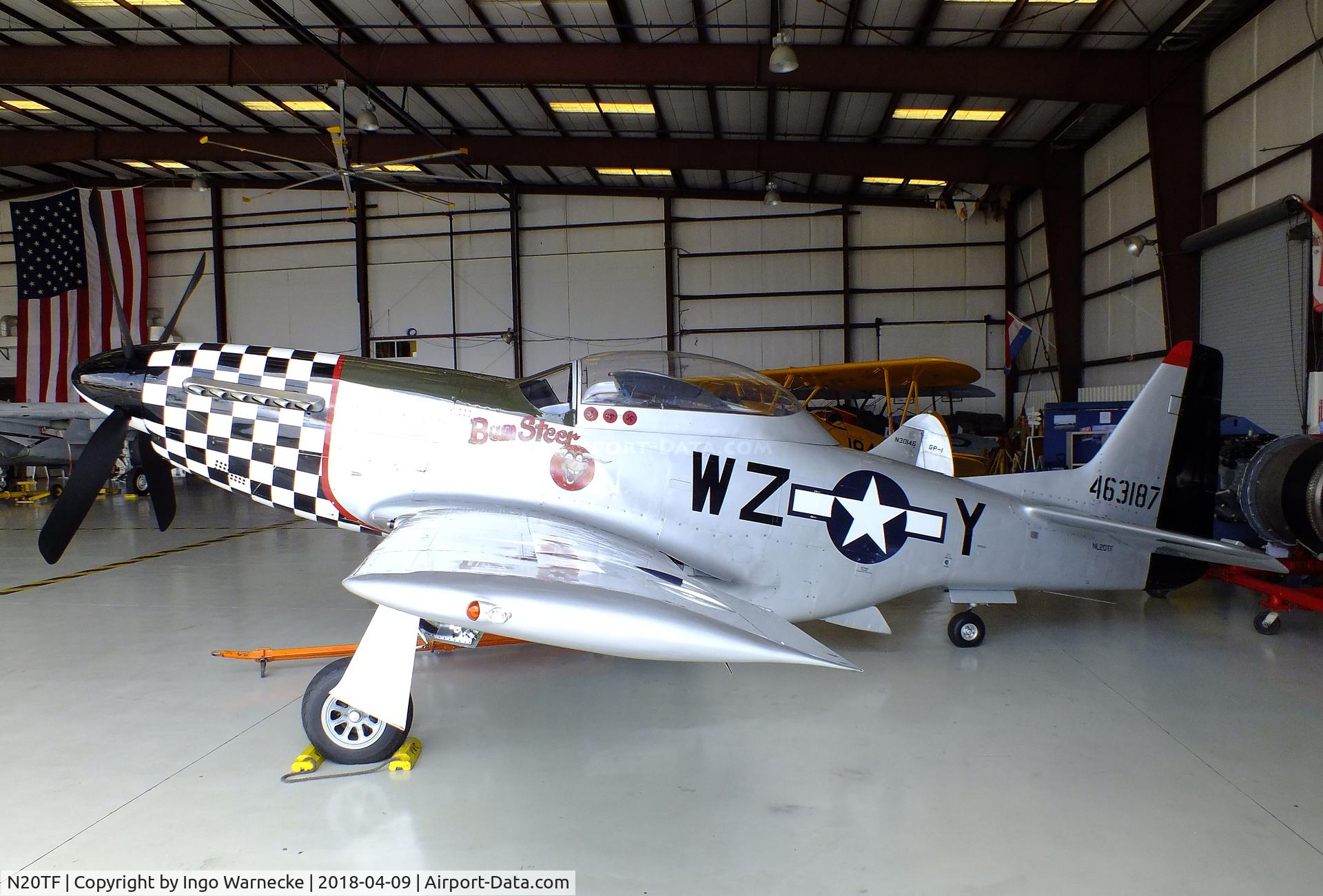 N20TF, 1967 North American (Cavalier) TF-51D Mustang C/N AF67-14866, North American (Cavalier) TF-51D Mustang at the VAC Warbird Museum, Titusville FL