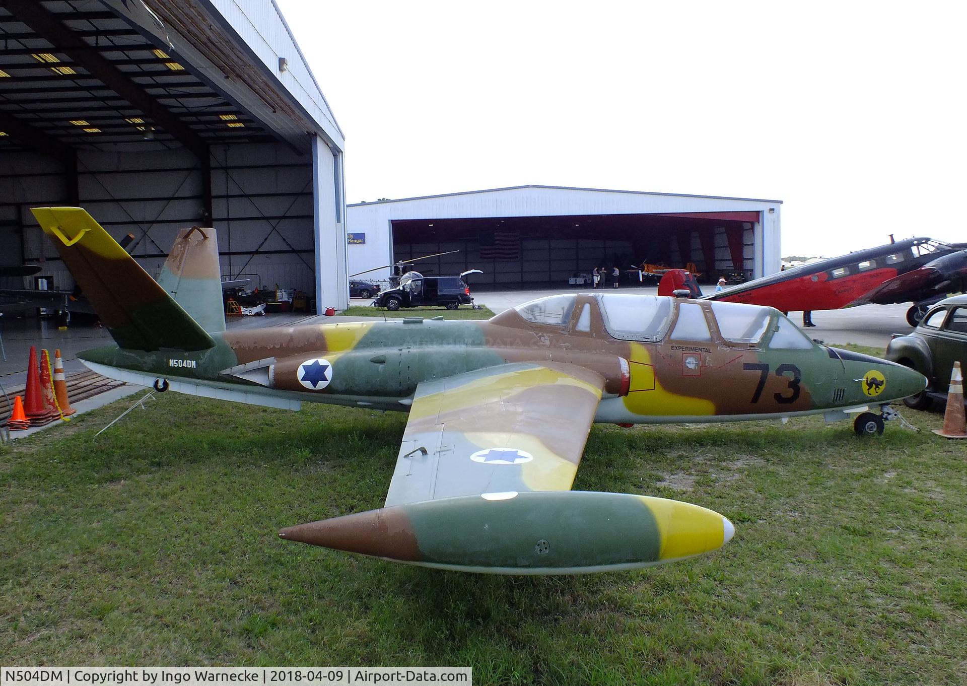 N504DM, 1966 Fouga (Valmet) CM-170R Magister C/N FM-73, Fouga (Valmet) CM.170R Magister at the VAC Warbird Museum, Titusville FL