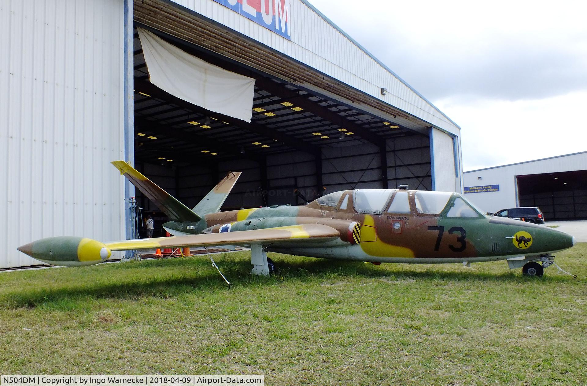 N504DM, 1966 Fouga (Valmet) CM-170R Magister C/N FM-73, Fouga (Valmet) CM.170R Magister at the VAC Warbird Museum, Titusville FL