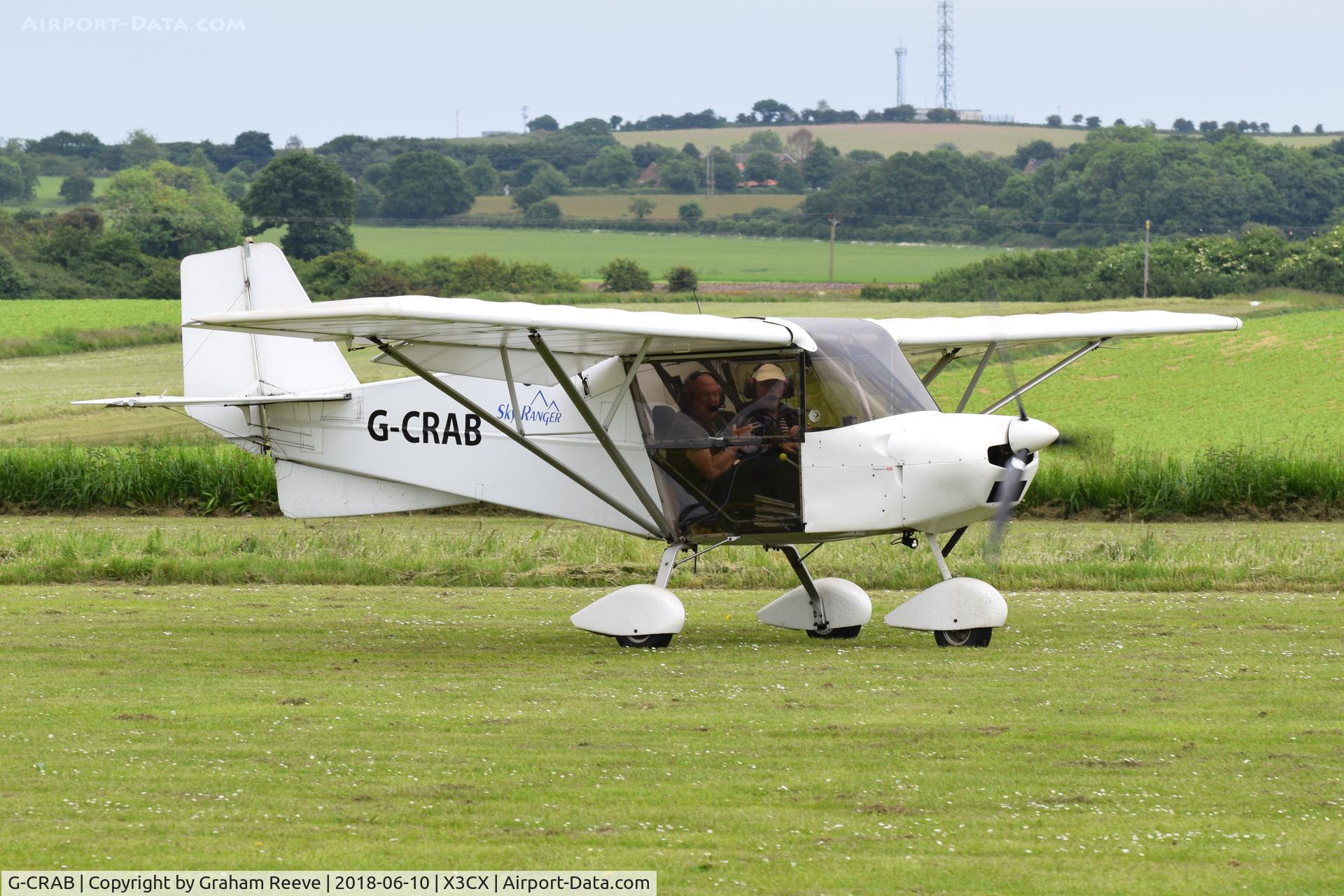 G-CRAB, 2003 Best Off Skyranger 912(1) C/N BMAA/HB/246, Just landed at Northrepps.
