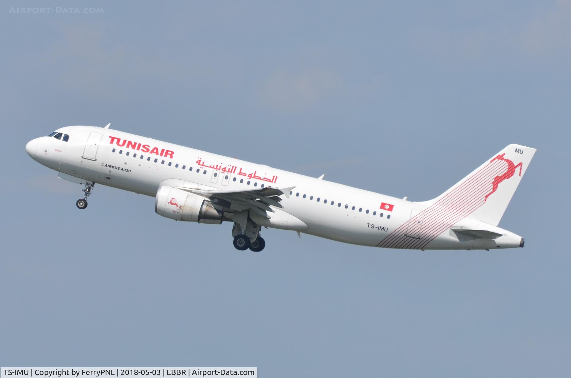 TS-IMU, 2013 Airbus A320-214 C/N 5474, Tunisair A320 taking-off.