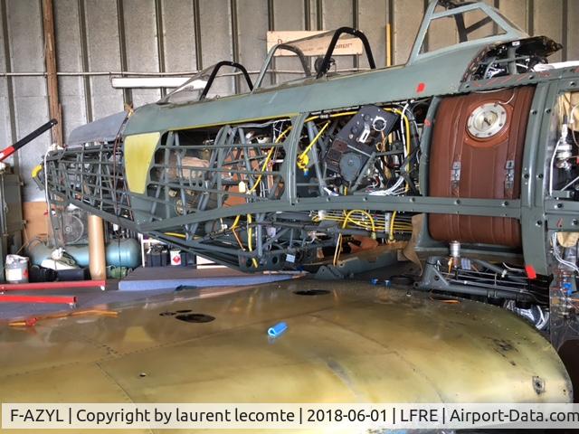 F-AZYL, Yakovlev Yak-11 C/N 171814, yak restoration is progressing nicely...