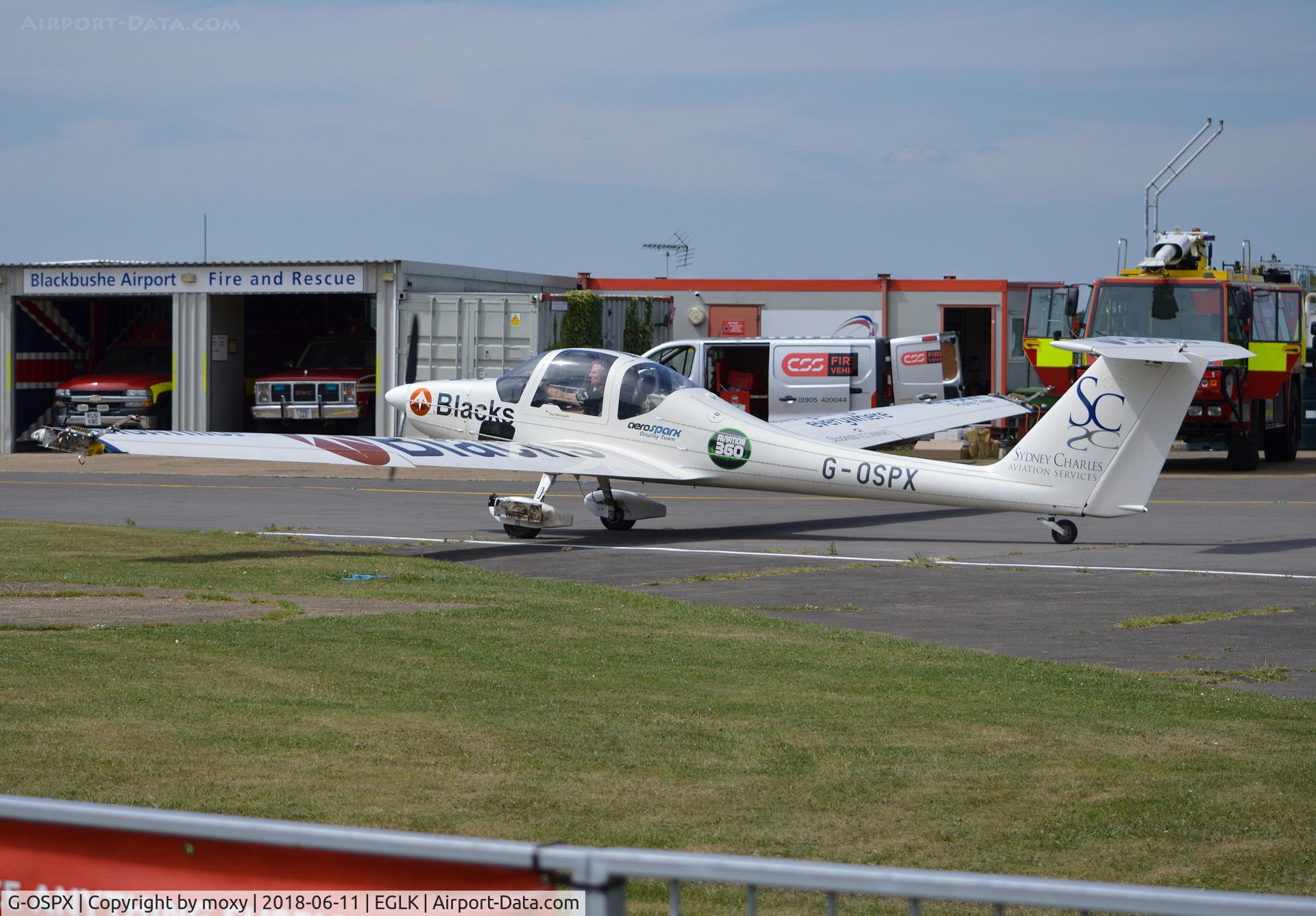 G-OSPX, 1985 Grob G-109B C/N 6414, Grob G-109B at Blackbushe. Ex EI-HCS