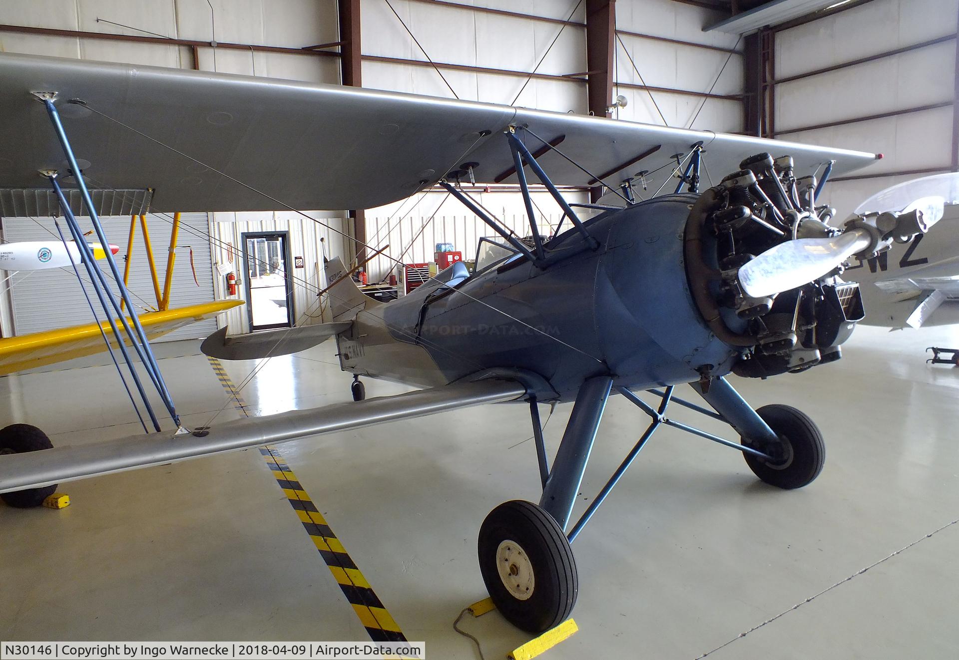 N30146, 1941 Waco UPF-7 C/N 5543, Waco UPF-7 at the VAC Warbird Museum, Titusville FL
