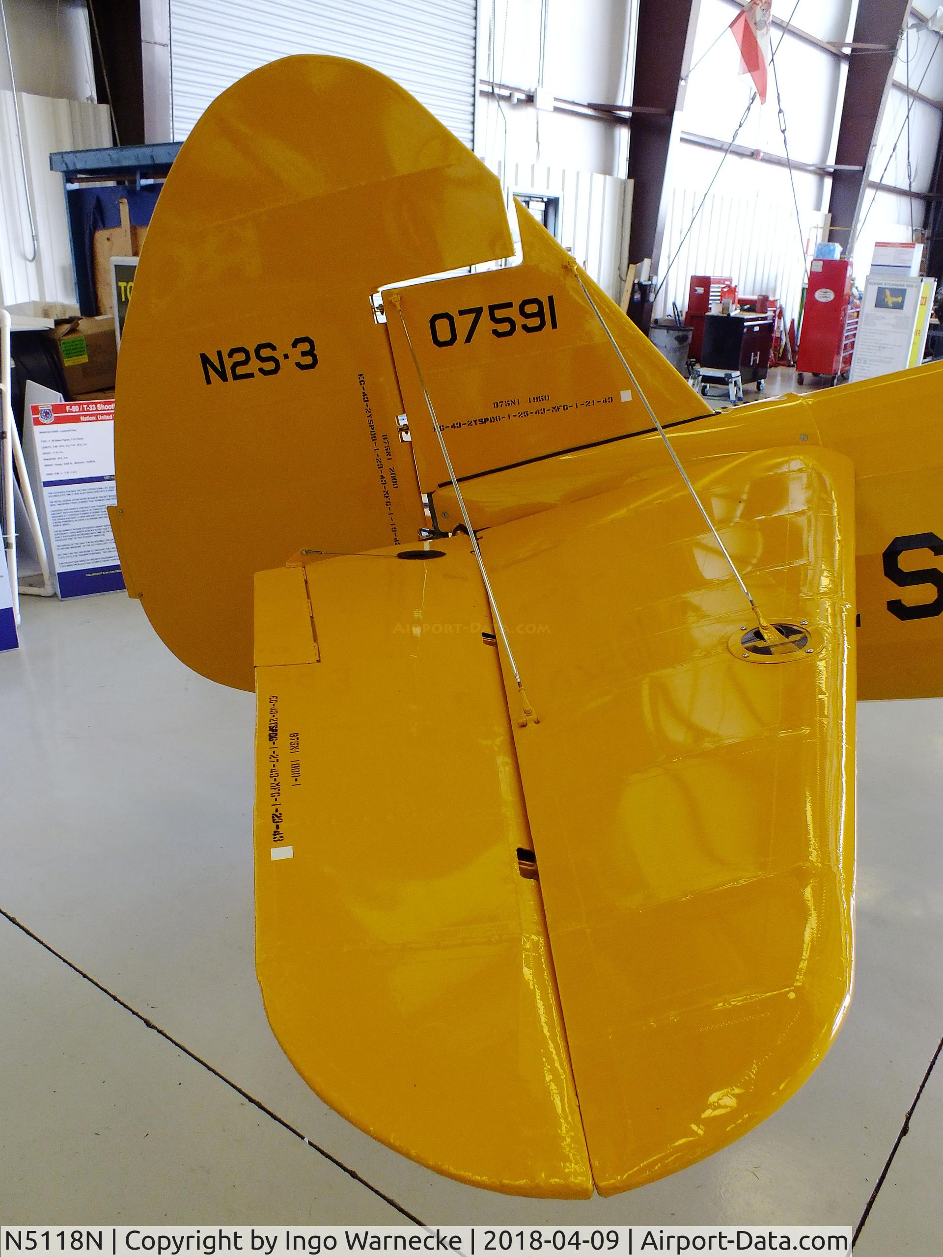 N5118N, 1943 Boeing A75L3 C/N 75-7195, Boeing A75L3 N2S-3 at the VAC Warbird Museum, Titusville FL