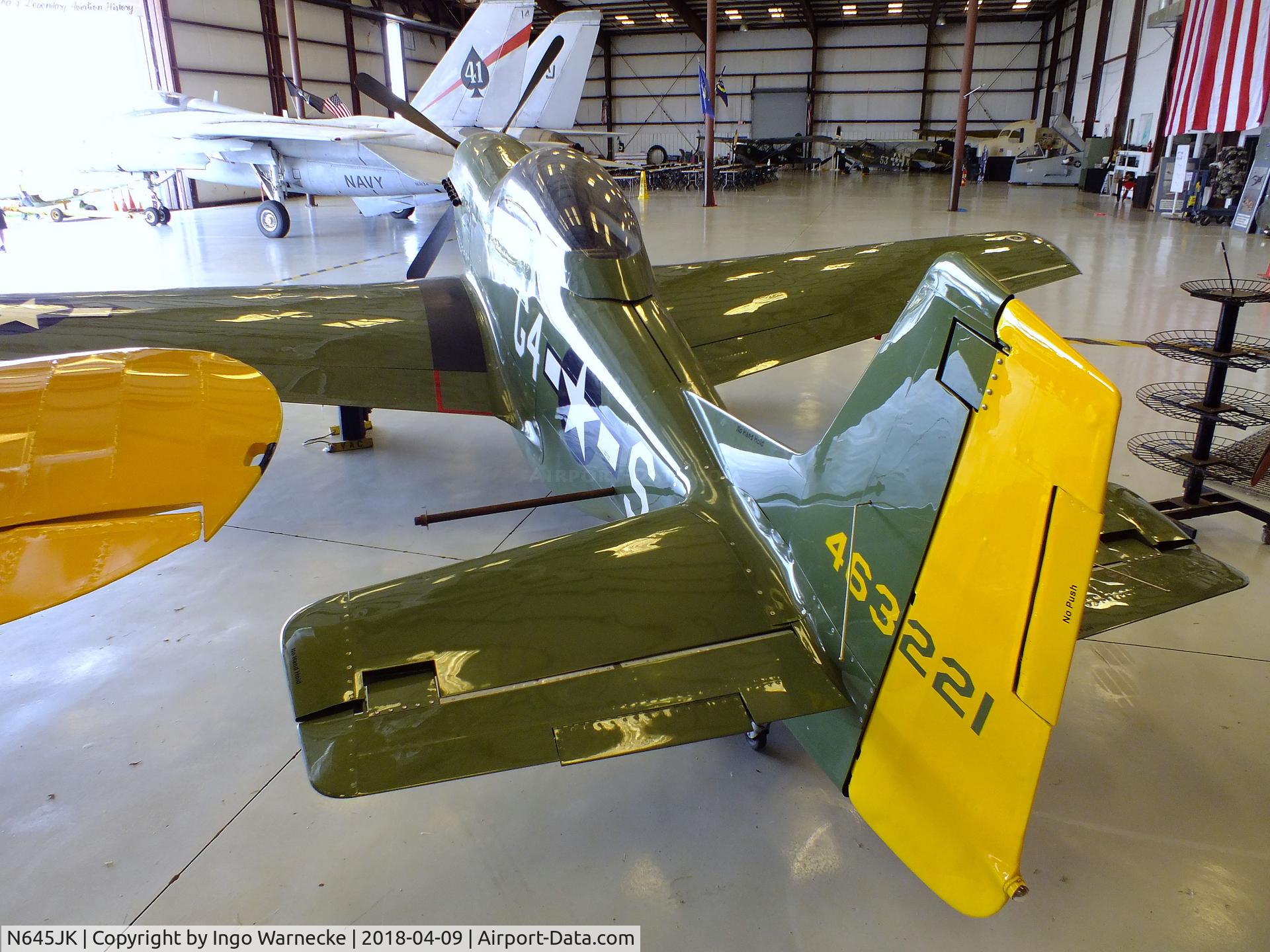 N645JK, Krepps KP51 C/N 001, Stewart S-51D Mustang (Krepps KP51, 7/10th-scale P-51D replica) at the VAC Warbird Museum, Titusville FL