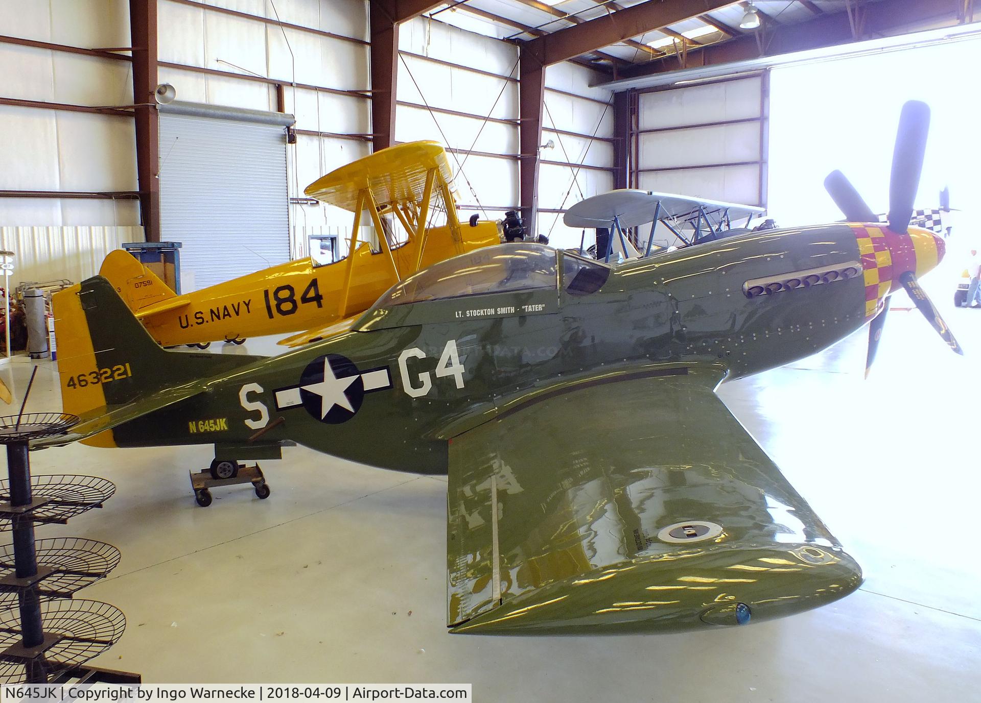 N645JK, Krepps KP51 C/N 001, Stewart S-51D Mustang (Krepps KP51, 7/10th-scale P-51D replica) at the VAC Warbird Museum, Titusville FL
