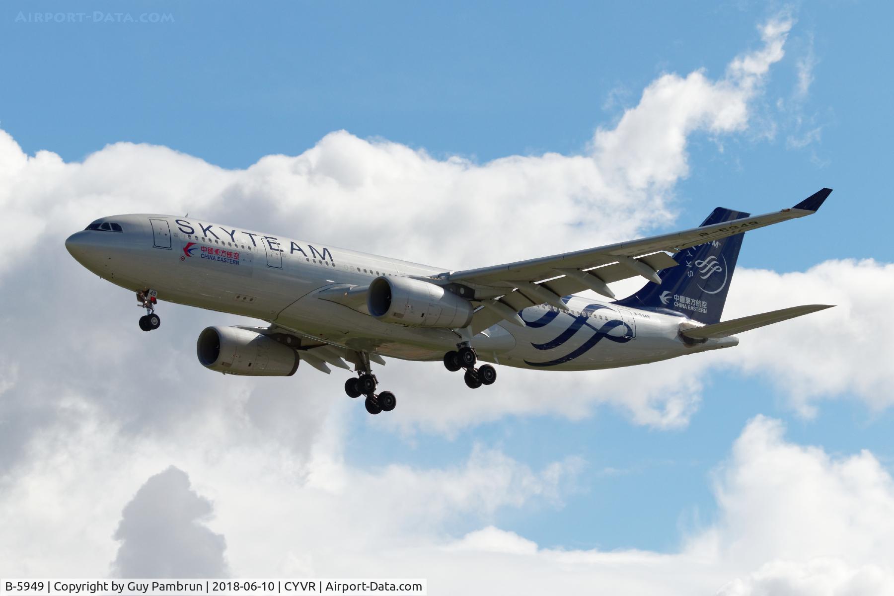 B-5949, 2014 Airbus A330-243 C/N 1537, Landing on 26R