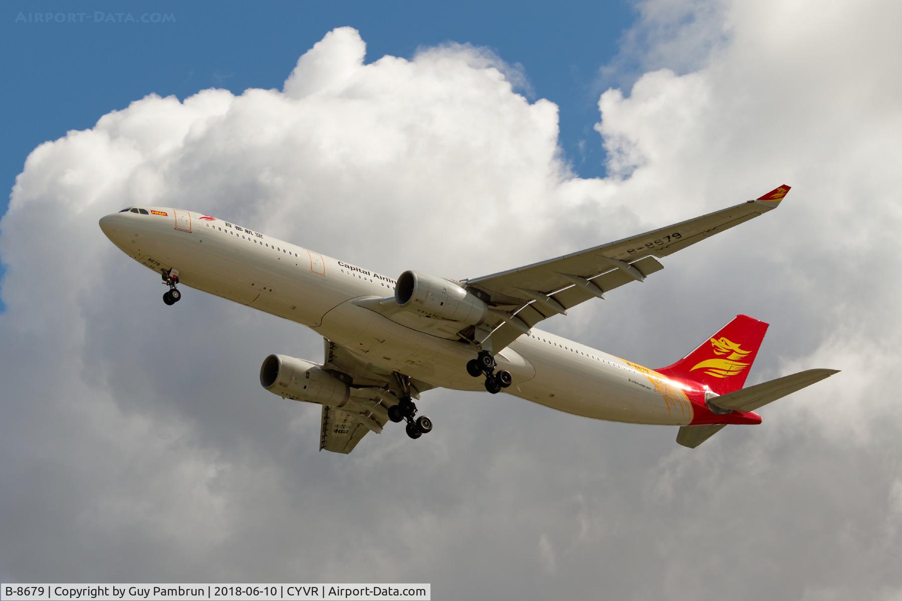 B-8679, 2016 Airbus A330-343 C/N 1763, Long landing on 26R