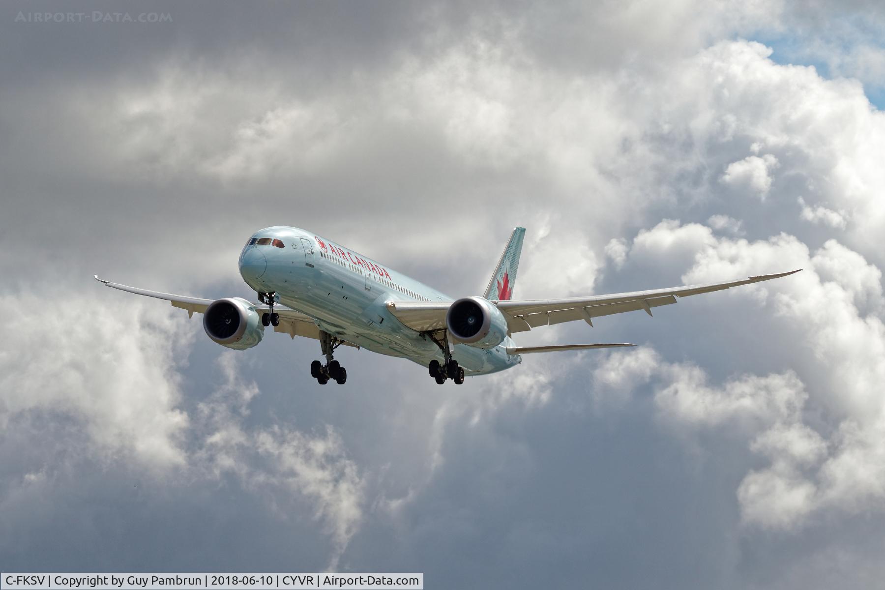 C-FKSV, 2016 Boeing 787-9 Dreamliner C/N 37170, Landing on 26R