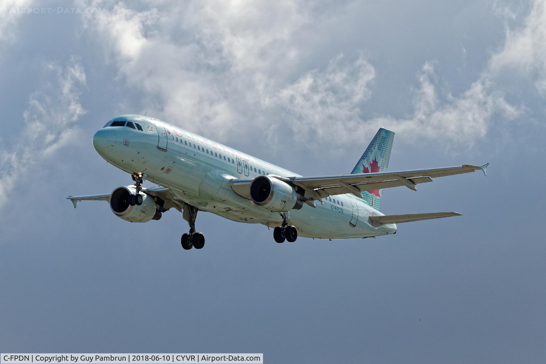 C-FPDN, 1992 Airbus A320-211 C/N 341, Landing on 26R