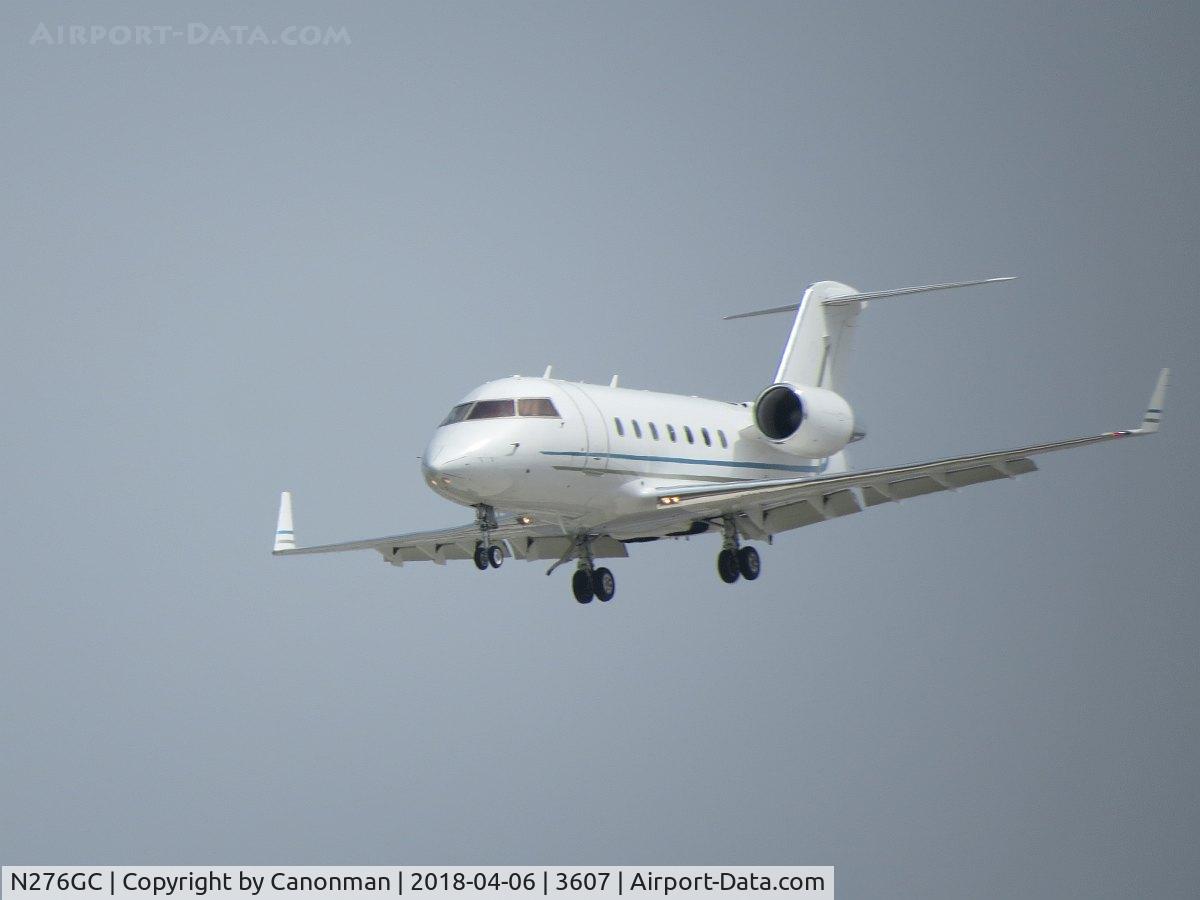 N276GC, 1999 Bombardier Challenger 604 (CL-600-2B16) C/N 5431, Landing