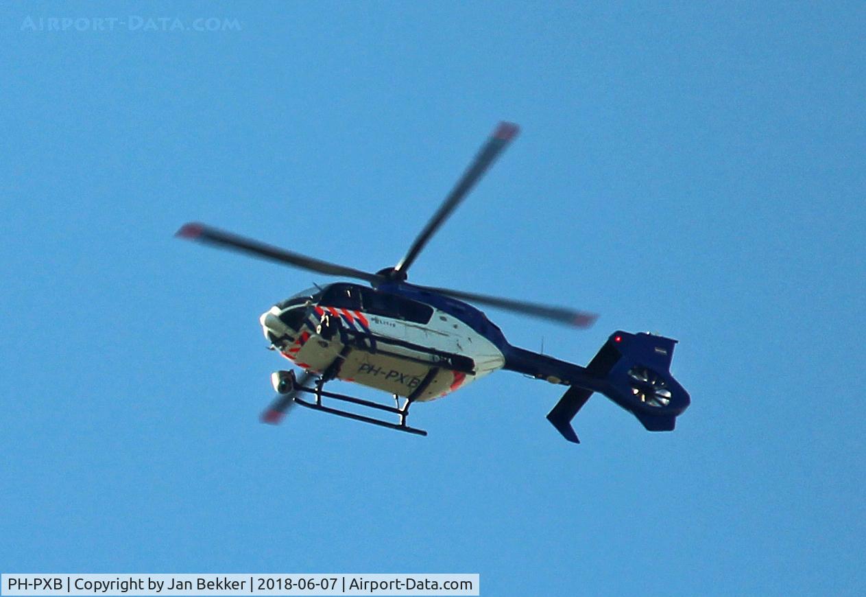 PH-PXB, 2009 Eurocopter EC-135P-2+ C/N 0784, Above Lelystad