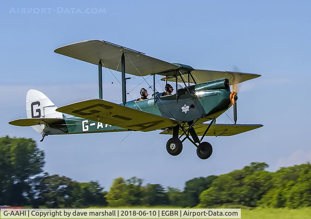 G-AAHI, 1929 De Havilland DH60G Gipsy Moth C/N 1082, New boy at BRE