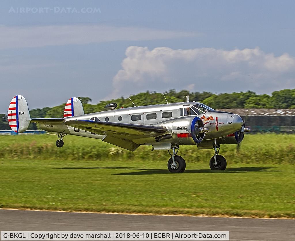 G-BKGL, 1952 Beech Expeditor 3TM C/N CA-164 (A-764), Great to see this one appear on the day and the stunning display