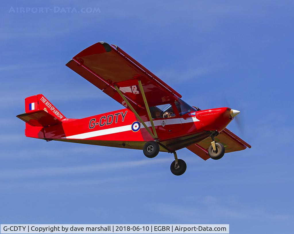 G-CDTY, 2006 ICP MXP-740 Savannah Jabiru (5) C/N BMAA/HB/467, Red Sparrow!!! nice touch!!!
