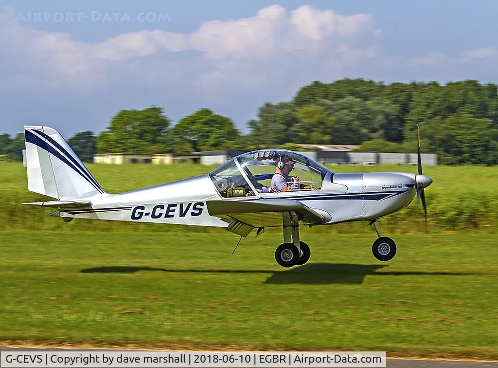 G-CEVS, 2007 Cosmik EV-97 TeamEurostar UK C/N 3102, Departing to the east