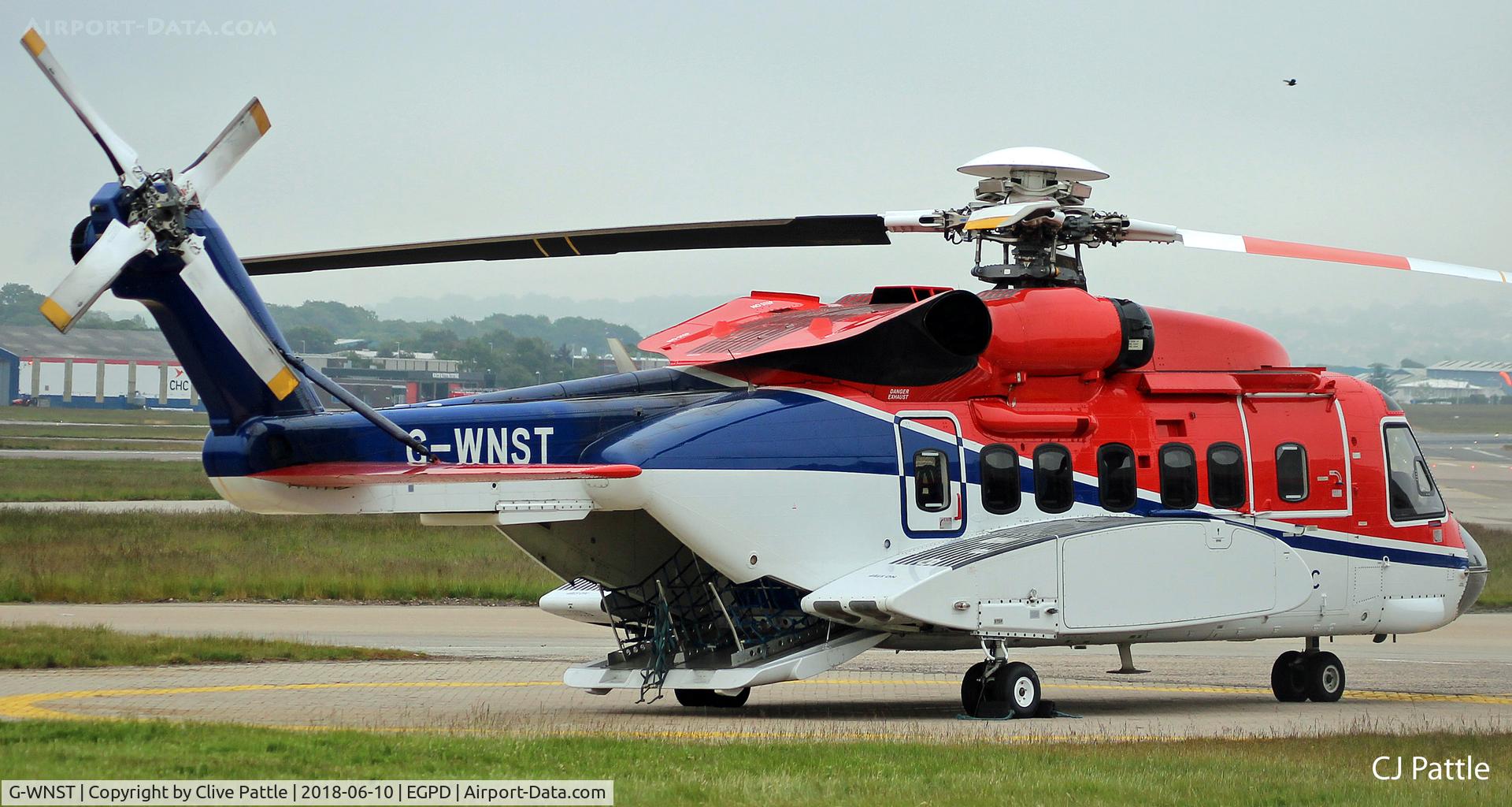 G-WNST, 2013 Sikorsky S-92A C/N 920216, Parked at Aberdeen