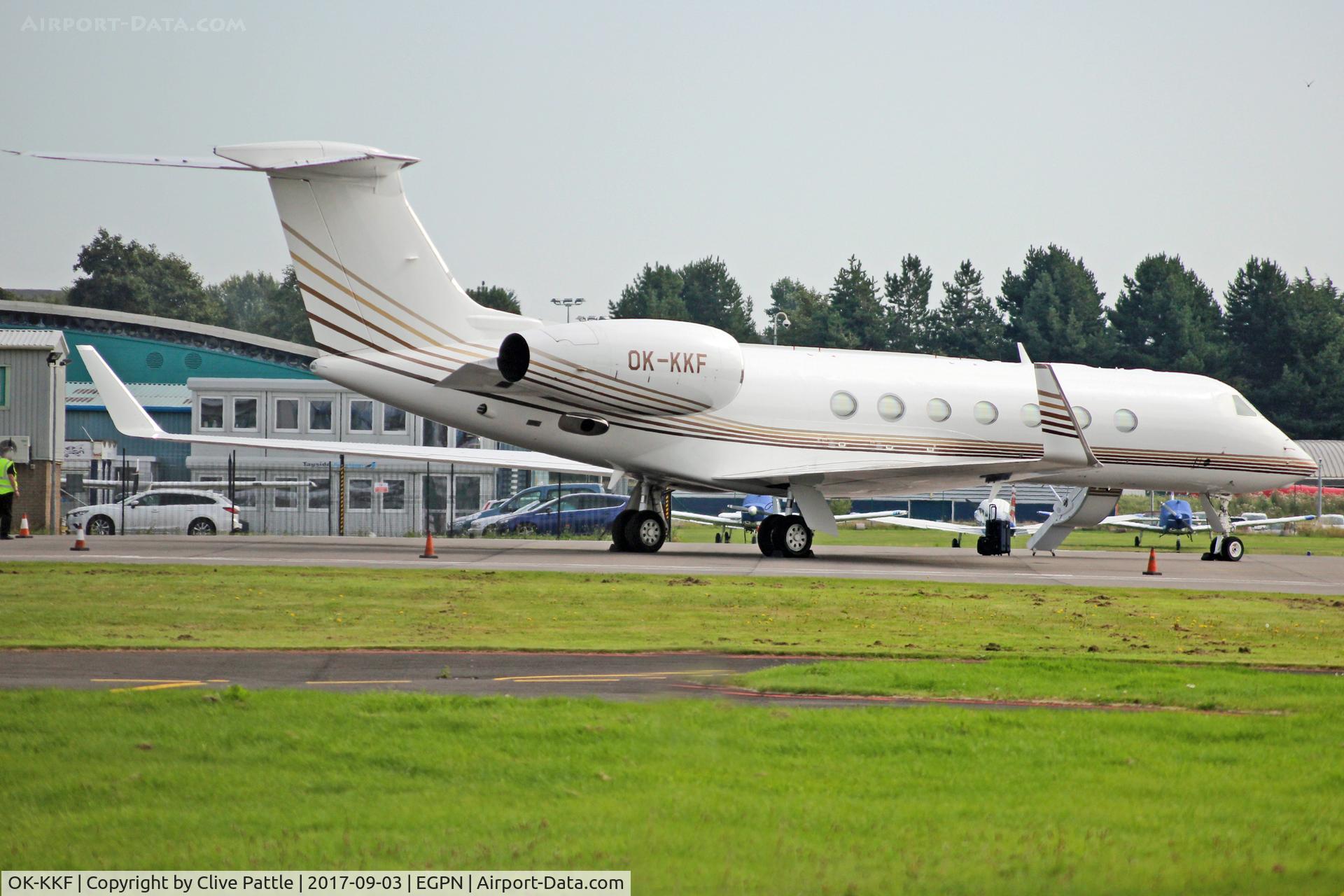 OK-KKF, 2013 Gulfstream Aerospace GV-SP (G550) C/N 5426, At Dundee