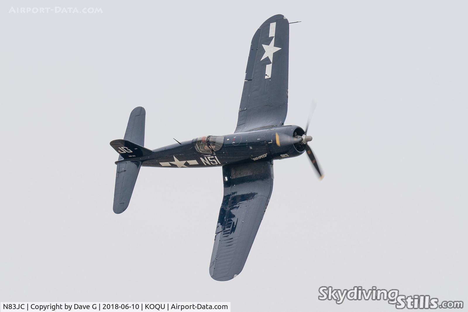 N83JC, 1943 Goodyear FG-1D Corsair C/N 67089, Rhode Island Airshow