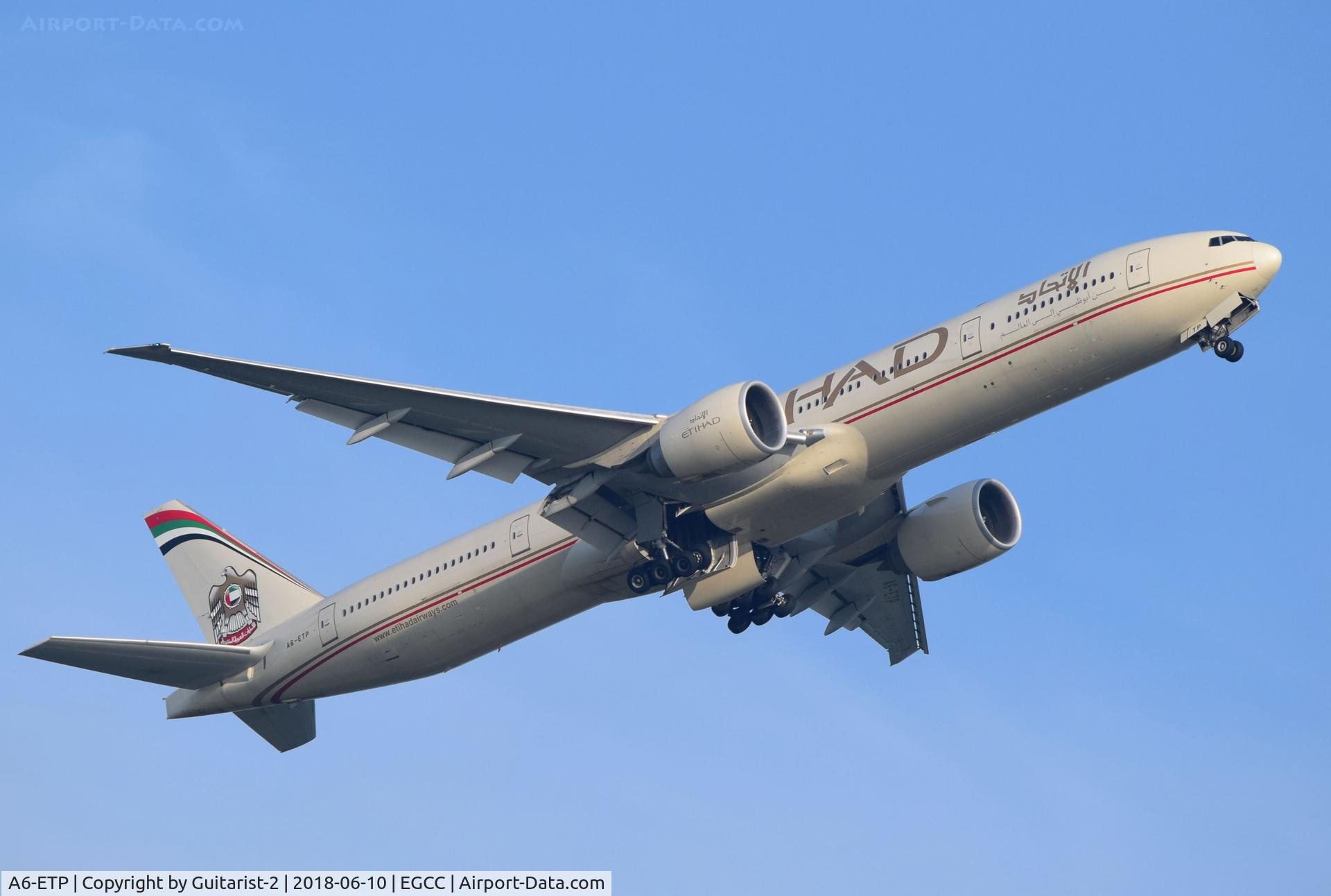 A6-ETP, 2013 Boeing 777-3FX/ER C/N 41699, At Manchester