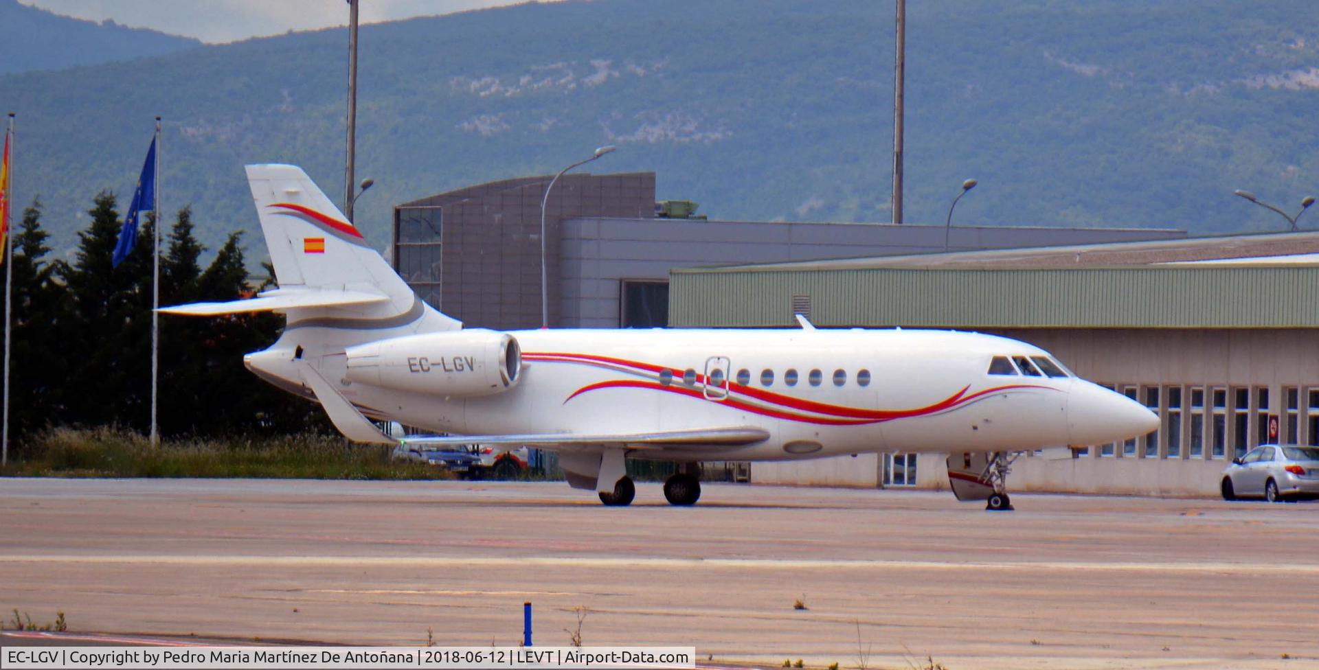 EC-LGV, 2009 Dassault Falcon 2000LX C/N 198, Foronda - Vitoria-Gasteiz - Euskadi - España