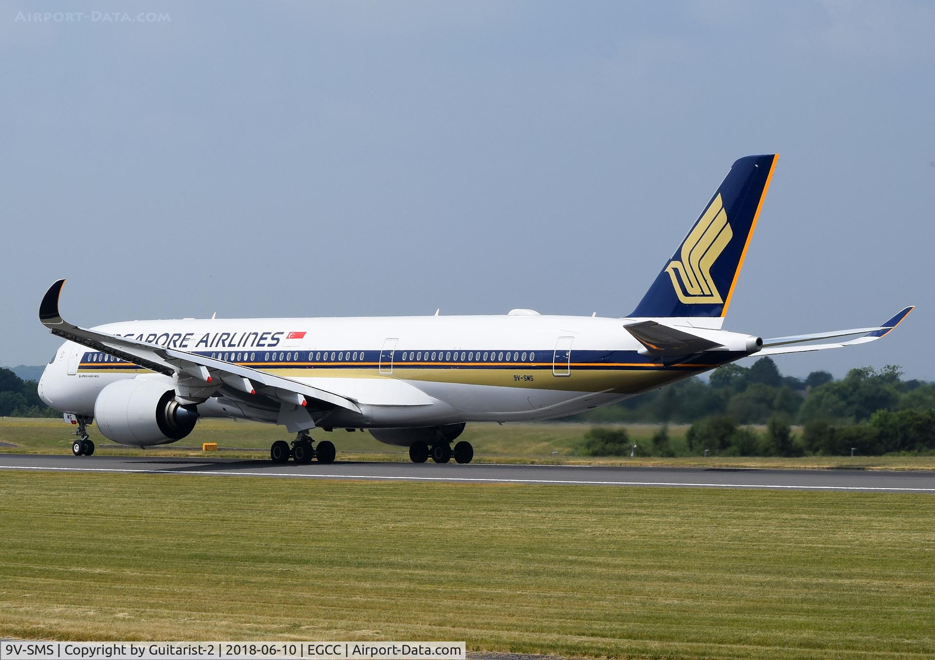 9V-SMS, 2017 Airbus A350-941 C/N 158, At Manchester