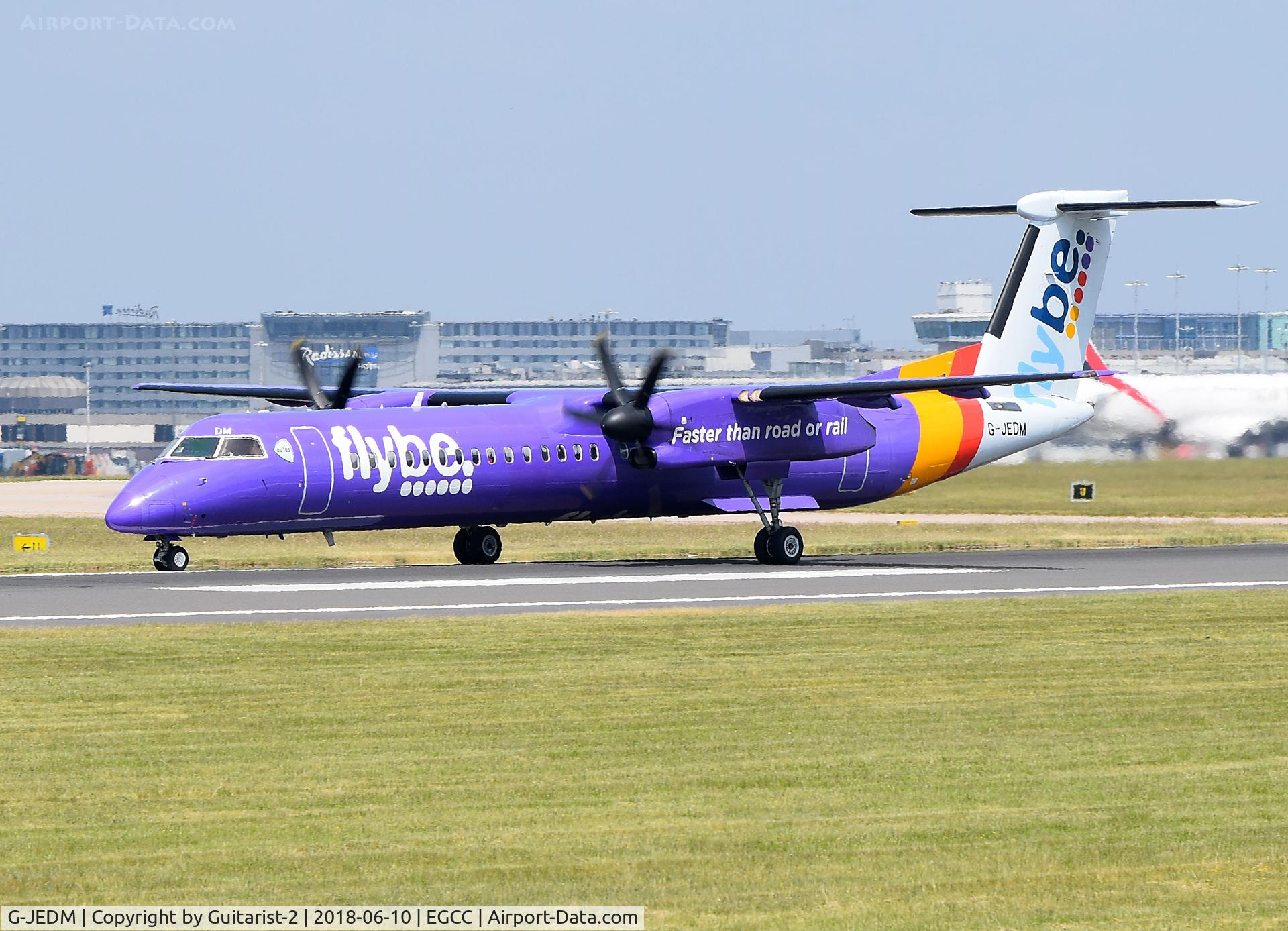 G-JEDM, 2003 De Havilland Canada DHC-8-402Q Dash 8 C/N 4077, At Manchester