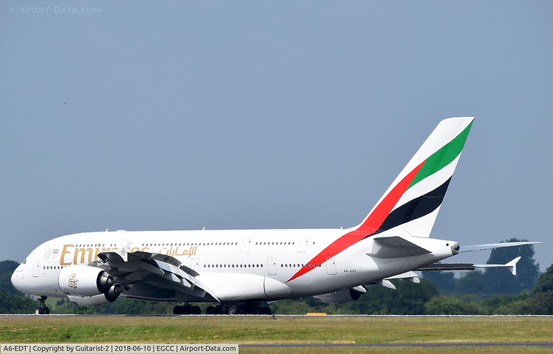 A6-EDT, 2011 Airbus A380-861 C/N 090, At Manchester