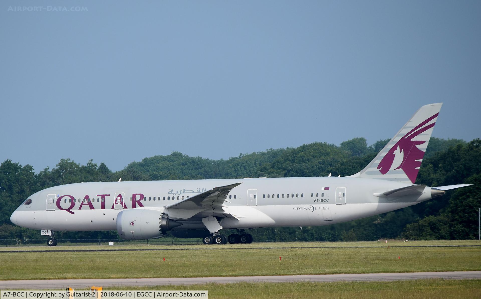A7-BCC, 2012 Boeing 787-8 Dreamliner C/N 38321, At Manchester