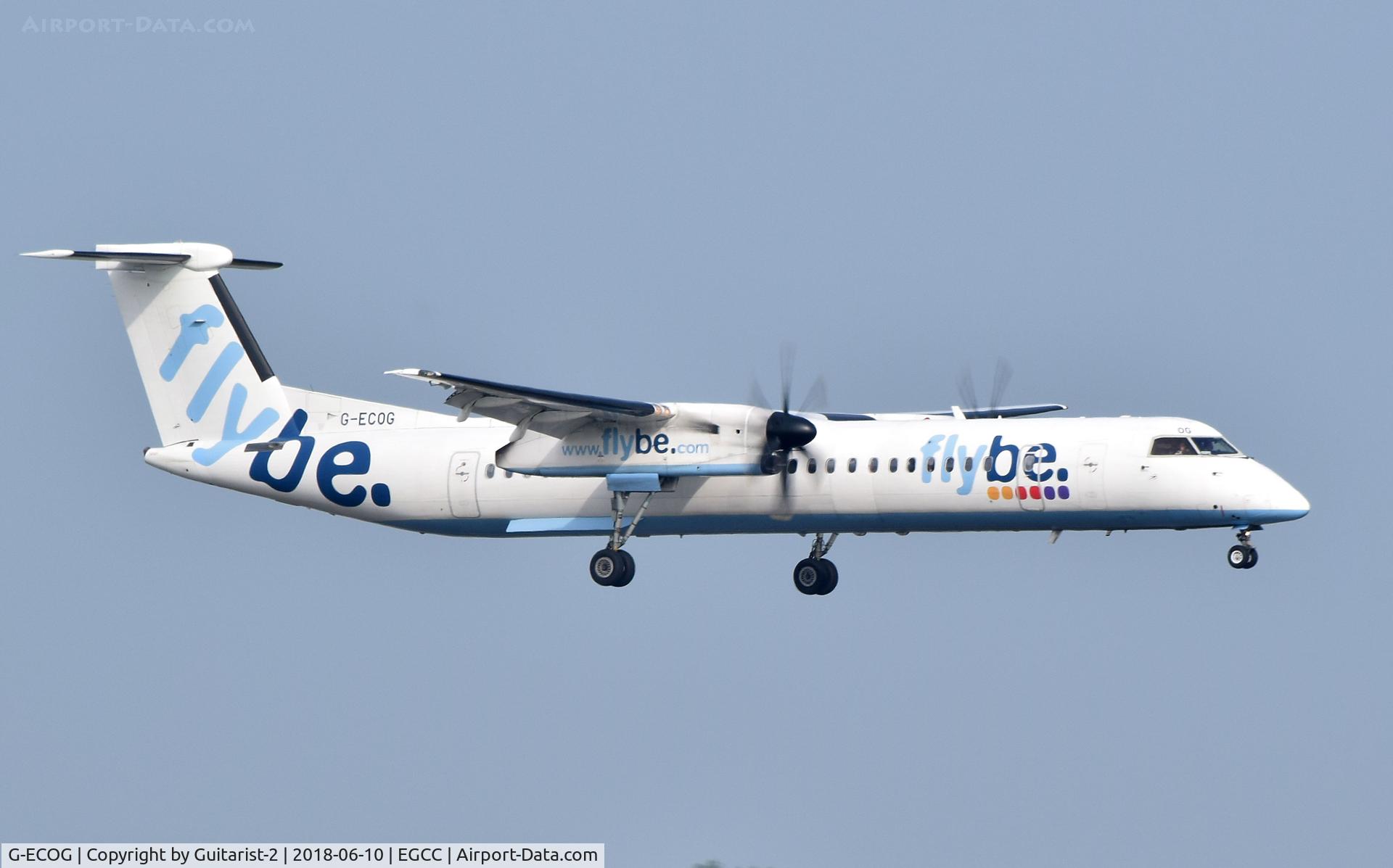 G-ECOG, 2008 De Havilland Canada DHC-8-402Q Dash 8 C/N 4220, At Manchester