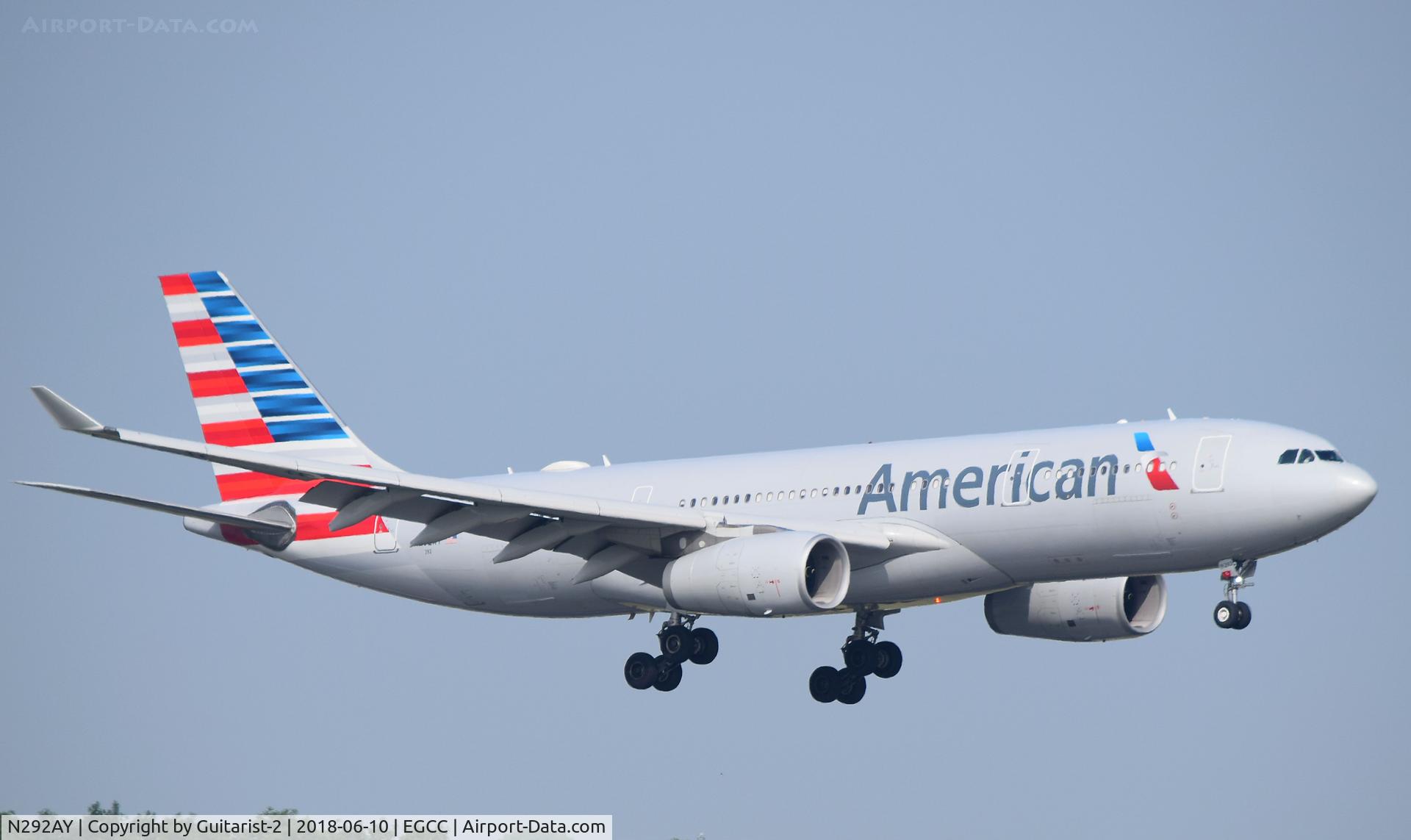 N292AY, 2014 Airbus A330-243 C/N 1512, At Manchester