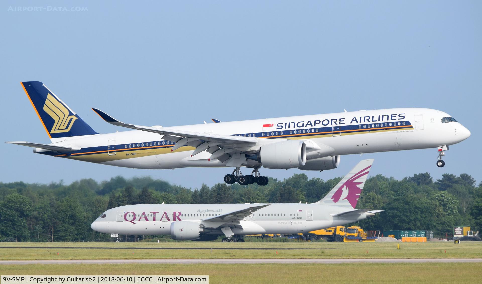 9V-SMP, 2017 Airbus A350-941 C/N 122, At Manchester