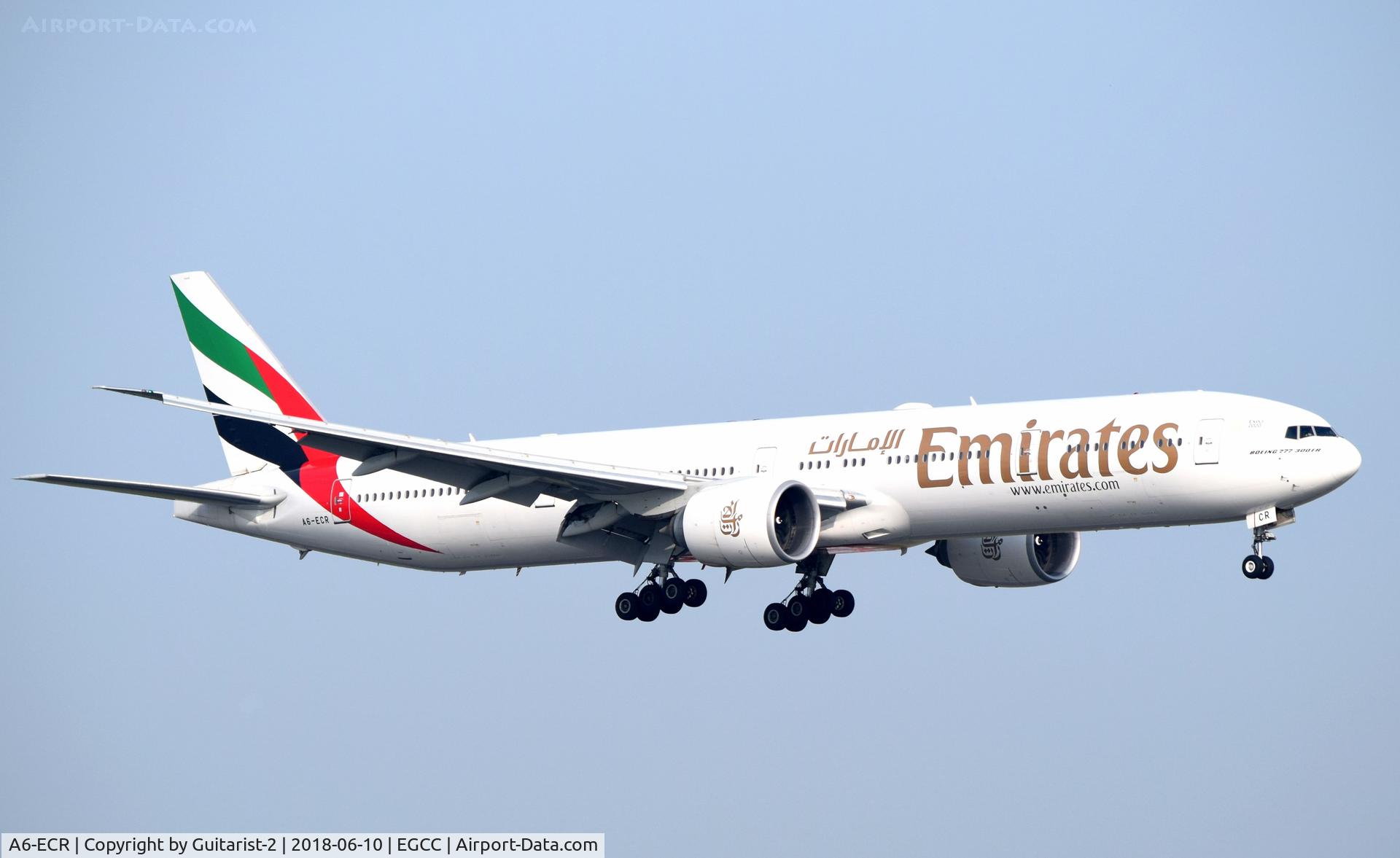A6-ECR, 2009 Boeing 777-31H/ER C/N 35592, At Manchester