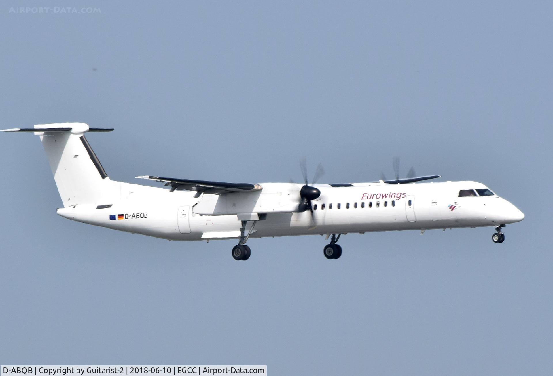 D-ABQB, 2008 De Havilland Canada DHC-8-402Q Dash 8 C/N 4226, At Manchester