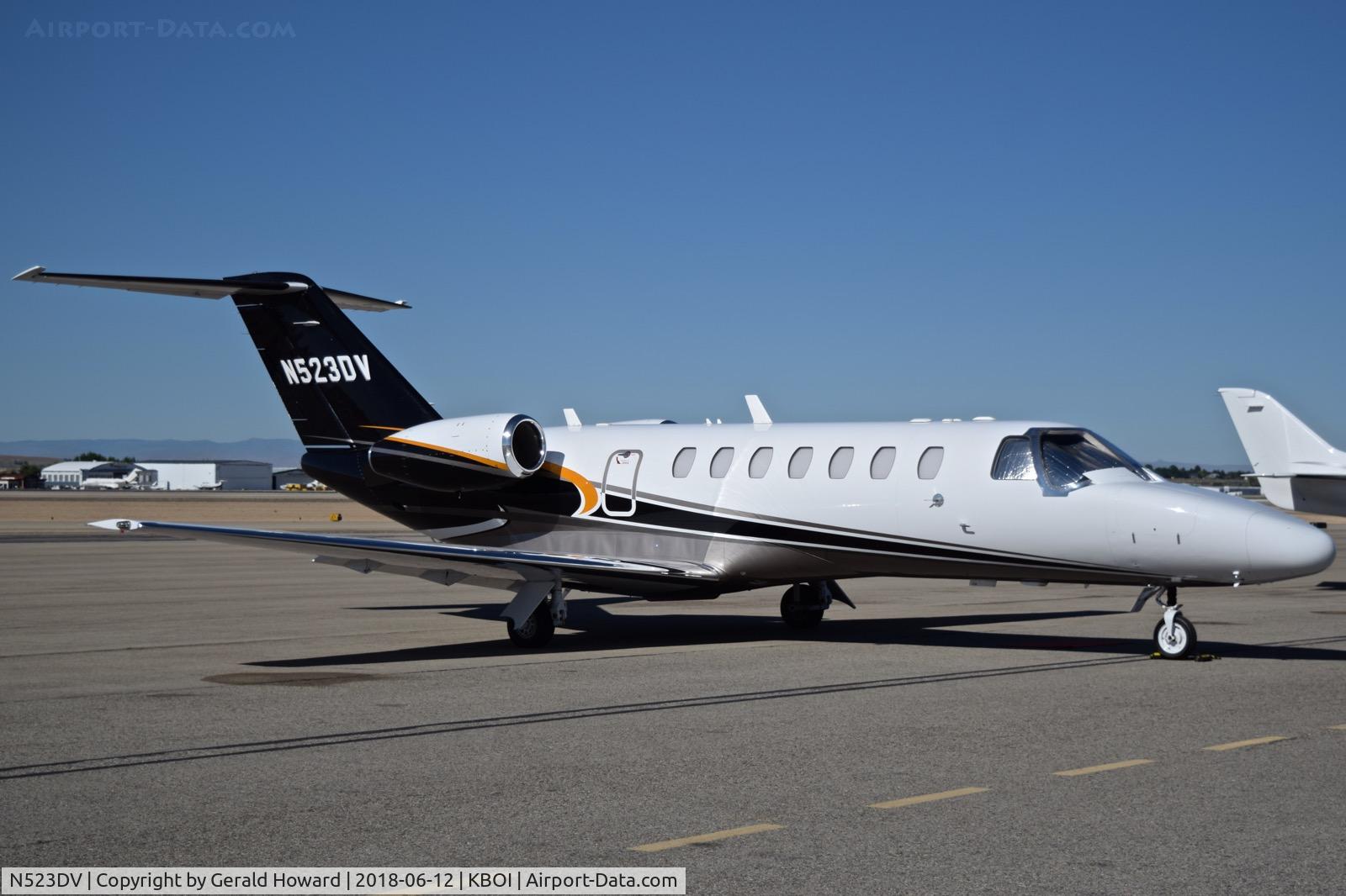 N523DV, 2014 Cessna 525B CitationJet CJ3 C/N 525B0415, Parked on the north GA ramp.