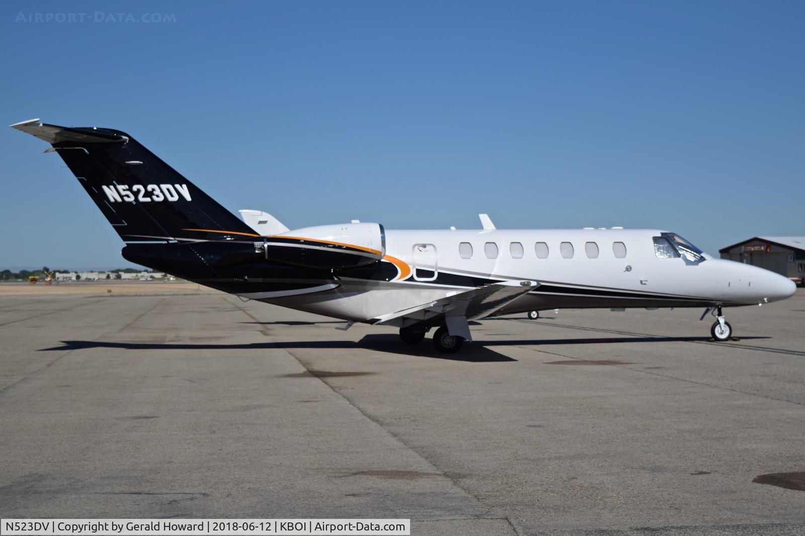 N523DV, 2014 Cessna 525B CitationJet CJ3 C/N 525B0415, Parked on the north GA ramp.