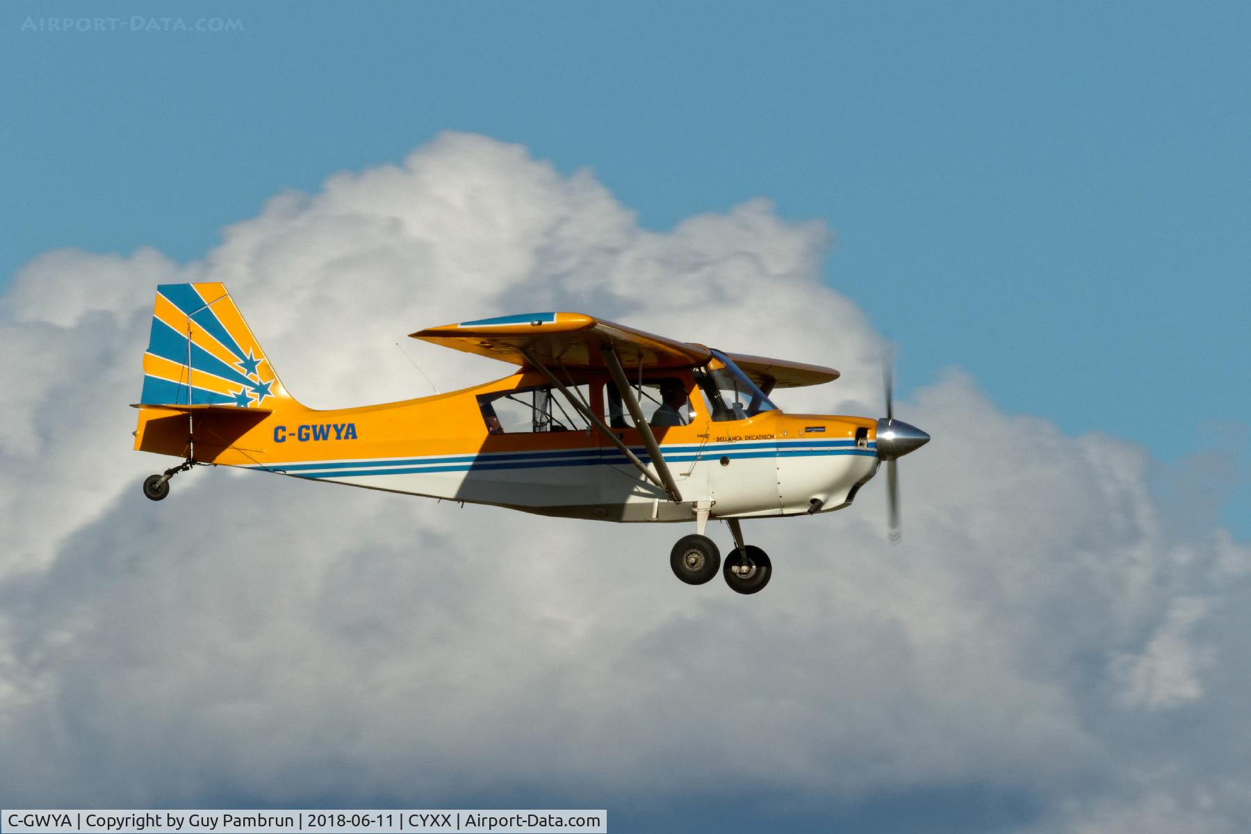 C-GWYA, 1975 Bellanca 8KCAB Decathlon C/N 206-75, Landing