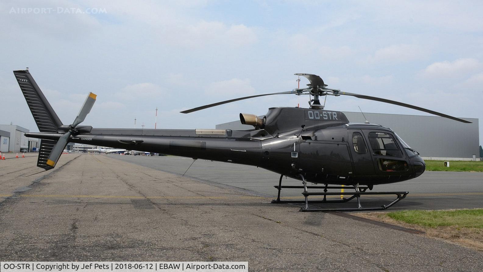 OO-STR, 2014 Aerospatiale AS-350B-3  Ecureuil C/N 7800, At Antwerp Airport.