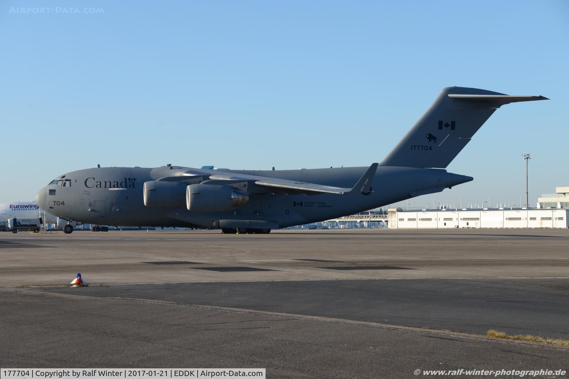 177704, 2008 Boeing CC-177 Globemaster III C/N F-187, Boeing C-17A CC-177 - CFC Canadian Air Force - CA-4 - 177704 - 21.01.2017 - CGN