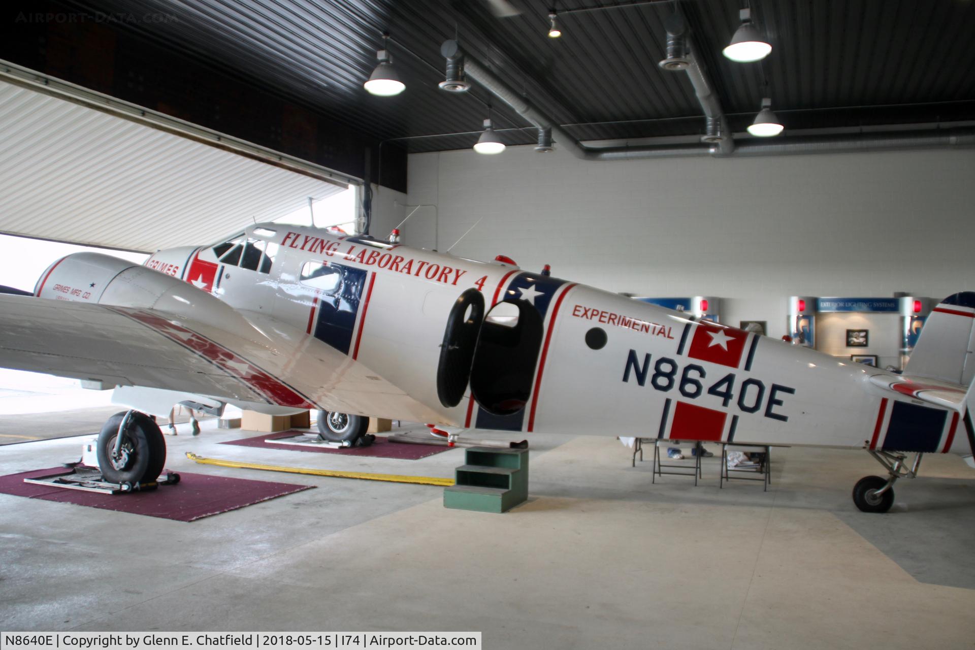 N8640E, Beech C-45H Expeditor C/N AF-510, Hangar opened for display while B-17s visited