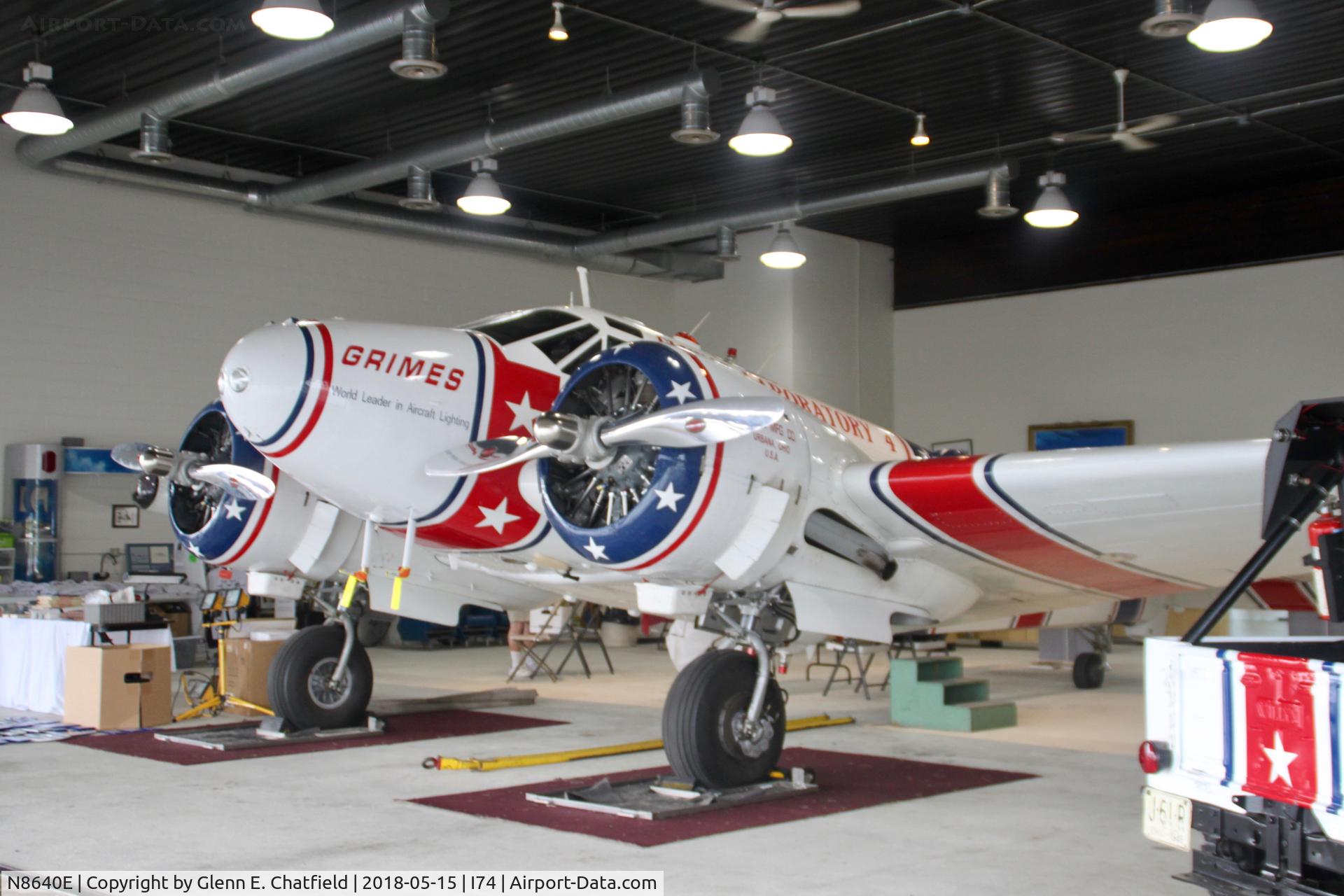 N8640E, Beech C-45H Expeditor C/N AF-510, Hangar opened for display while B-17s visited