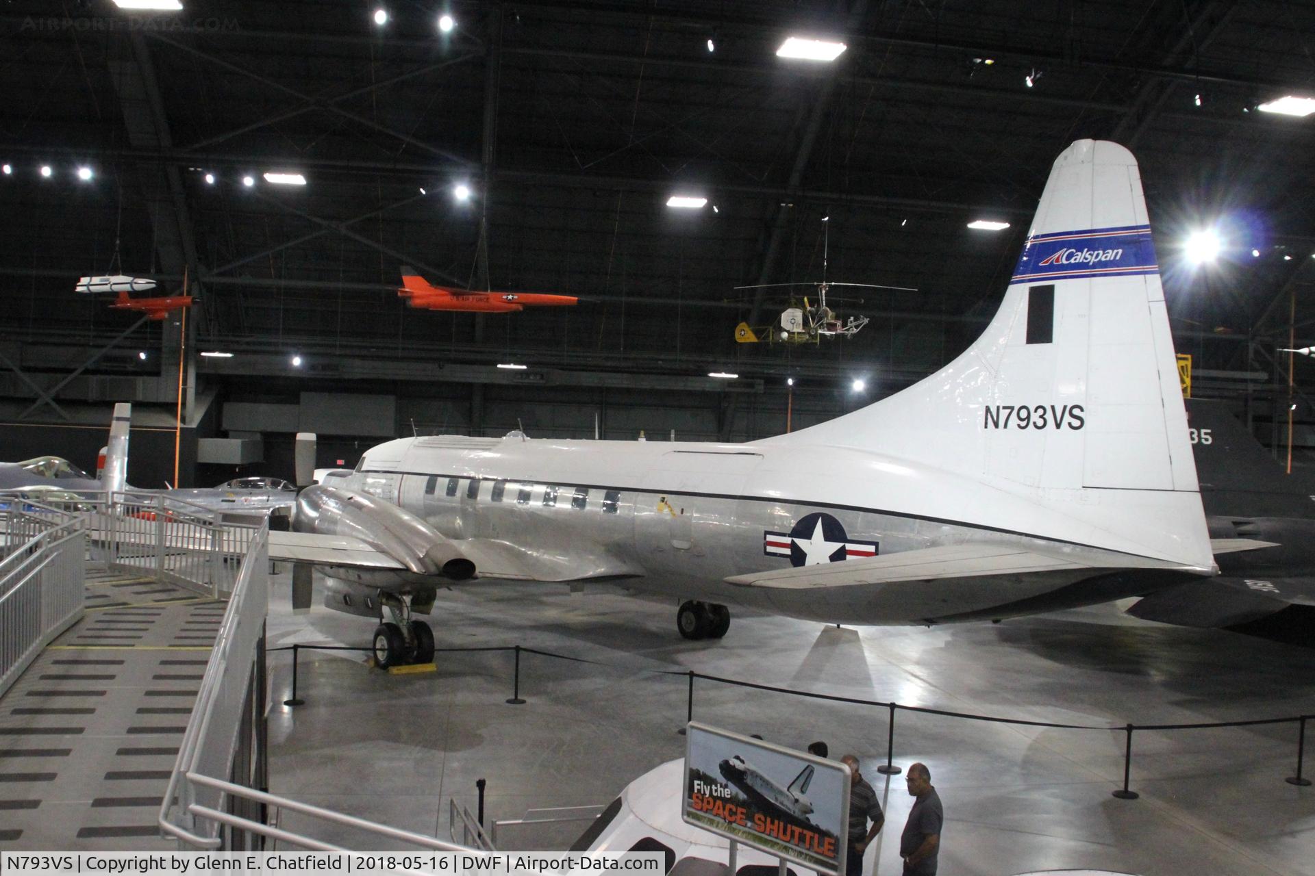 N793VS, 1955 Convair 340 C/N 245, NC-131H 53-7793. Hard to get photos of due to jammed position