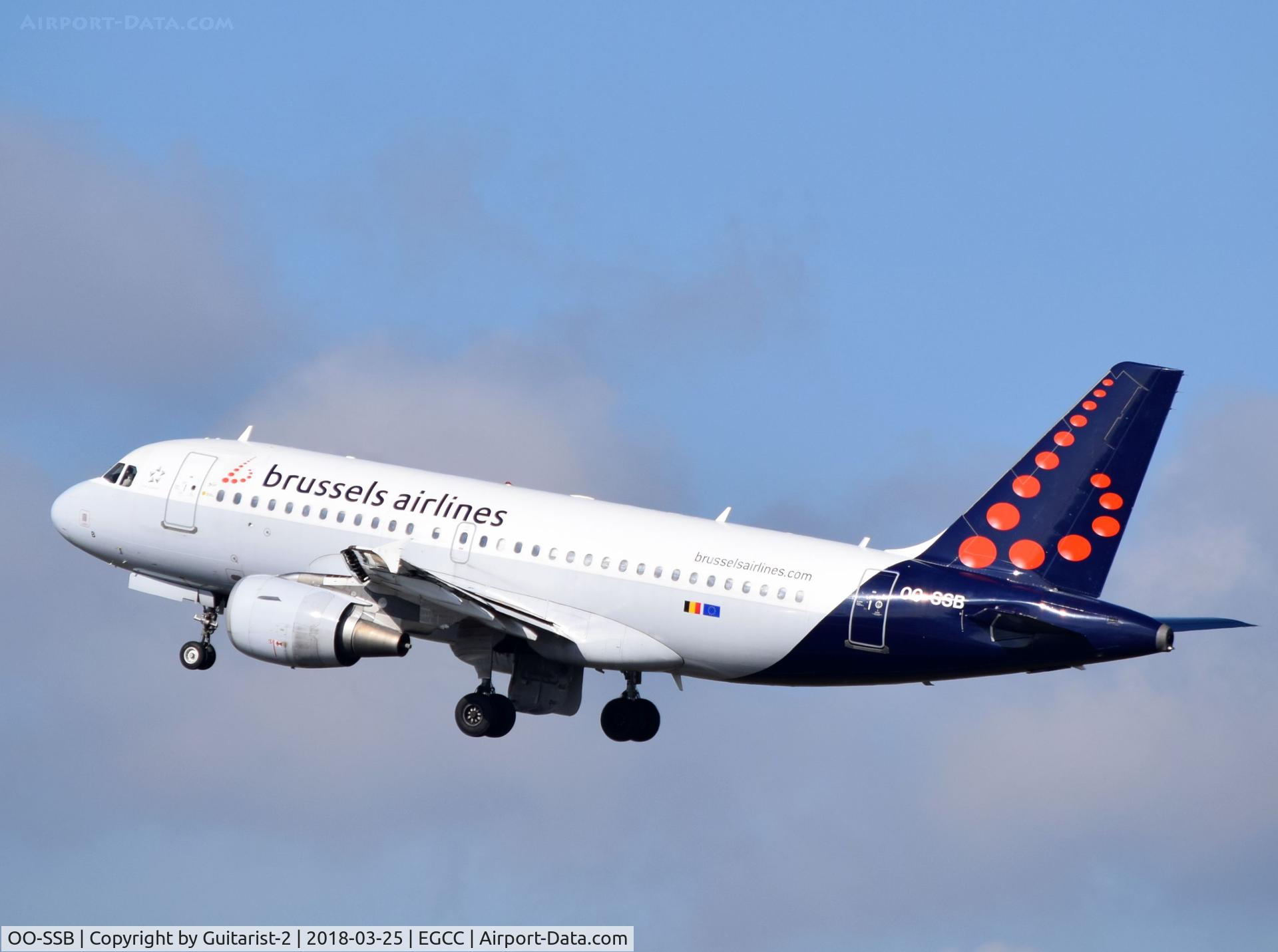 OO-SSB, 2005 Airbus A319-111 C/N 2400, At Manchester