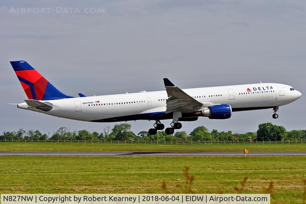 N827NW, 2016 Airbus A330-301 C/N 1716, Short final r/w 10