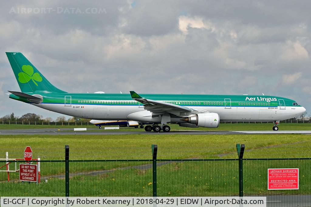 EI-GCF, 2017 Airbus A330-302 C/N 1817, Lining up r/w 10
